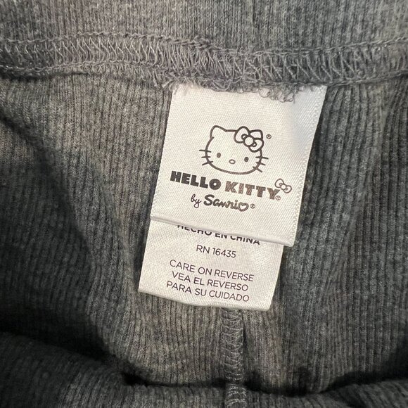 Hello Kitty Girls Grey Pants Joggers Pajamas Red Bow Size 7/8 - Picture 4 of 6